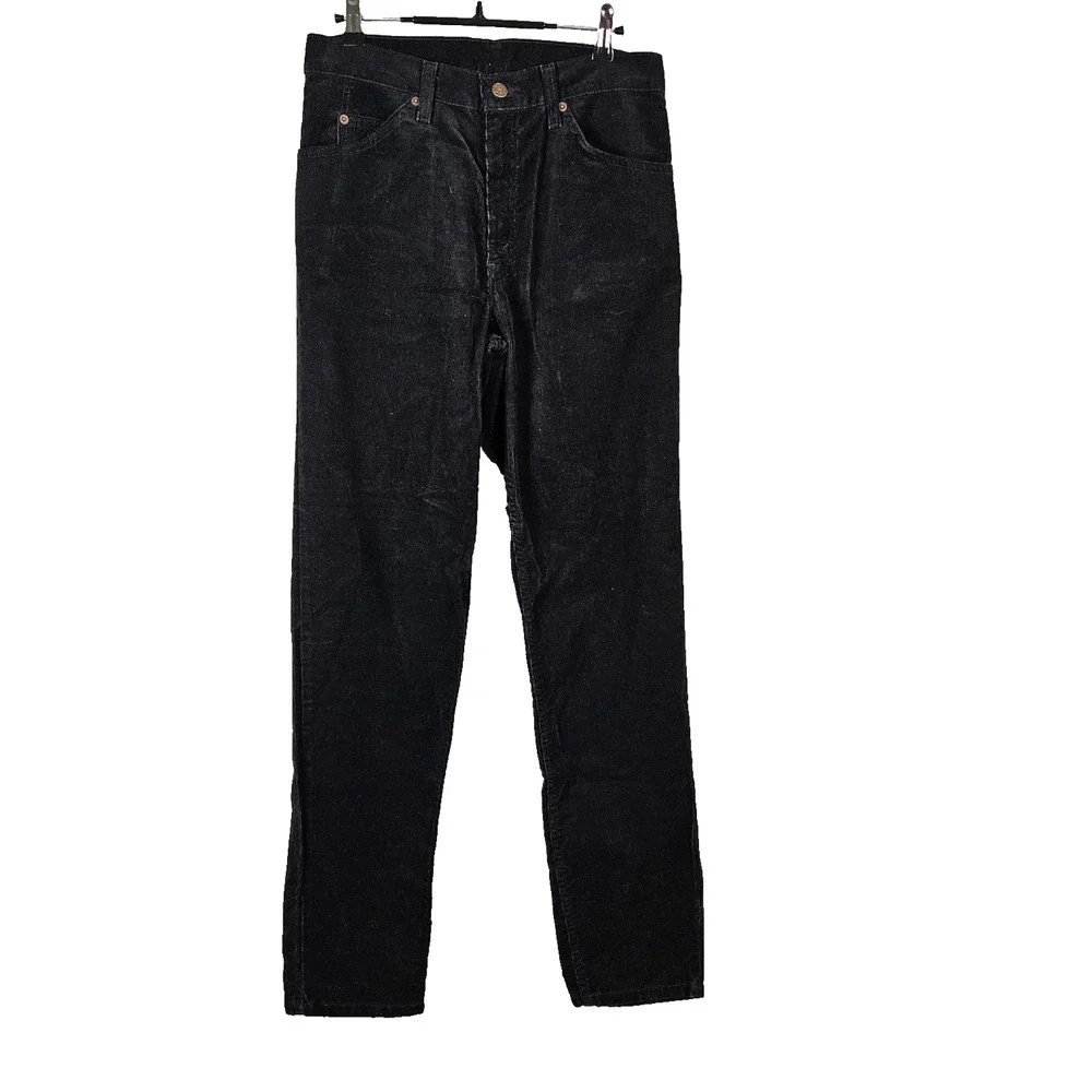 Vintage Levis 550 Corduroy Pants Gray Tab Size 31x34 Black Made in USA